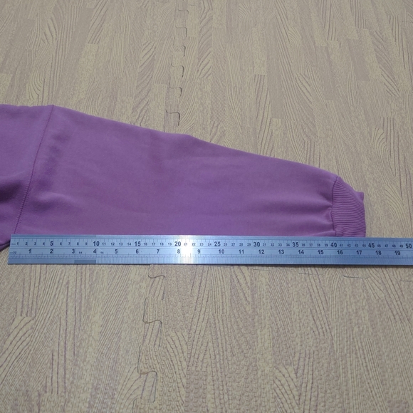 Vintage 80s Sweatshirt Jumper Women's Small Pink Embroidered Cottagecore Floral - Picture 12 of 12